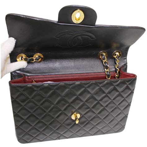 replica large lambskin classic flap handbag black bag|The Best Vintage Chanel Bags to Collect Now.